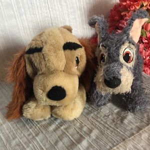 DISNEYs LADY & THE TRAMP stuffed plush animal toys Classic Disney
